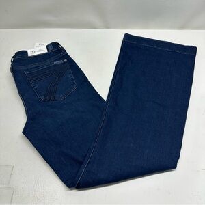 7 for All mankind DOJO WOMENS JEANS FLARE LEG TROUSER SIZE 29 stretch NWT